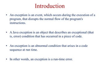 L14 exception handling | PPTX