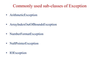 L14 exception handling | PPTX