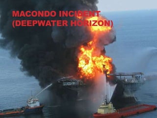MACONDO INCIDENT
DEEPWATER HORIZON
(DEEPWATER HORIZON)
 
