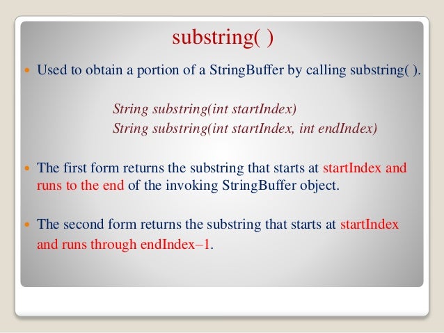 L14 string handling(string buffer class)