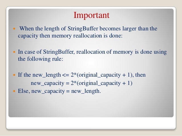 L14 string handling(string buffer class)