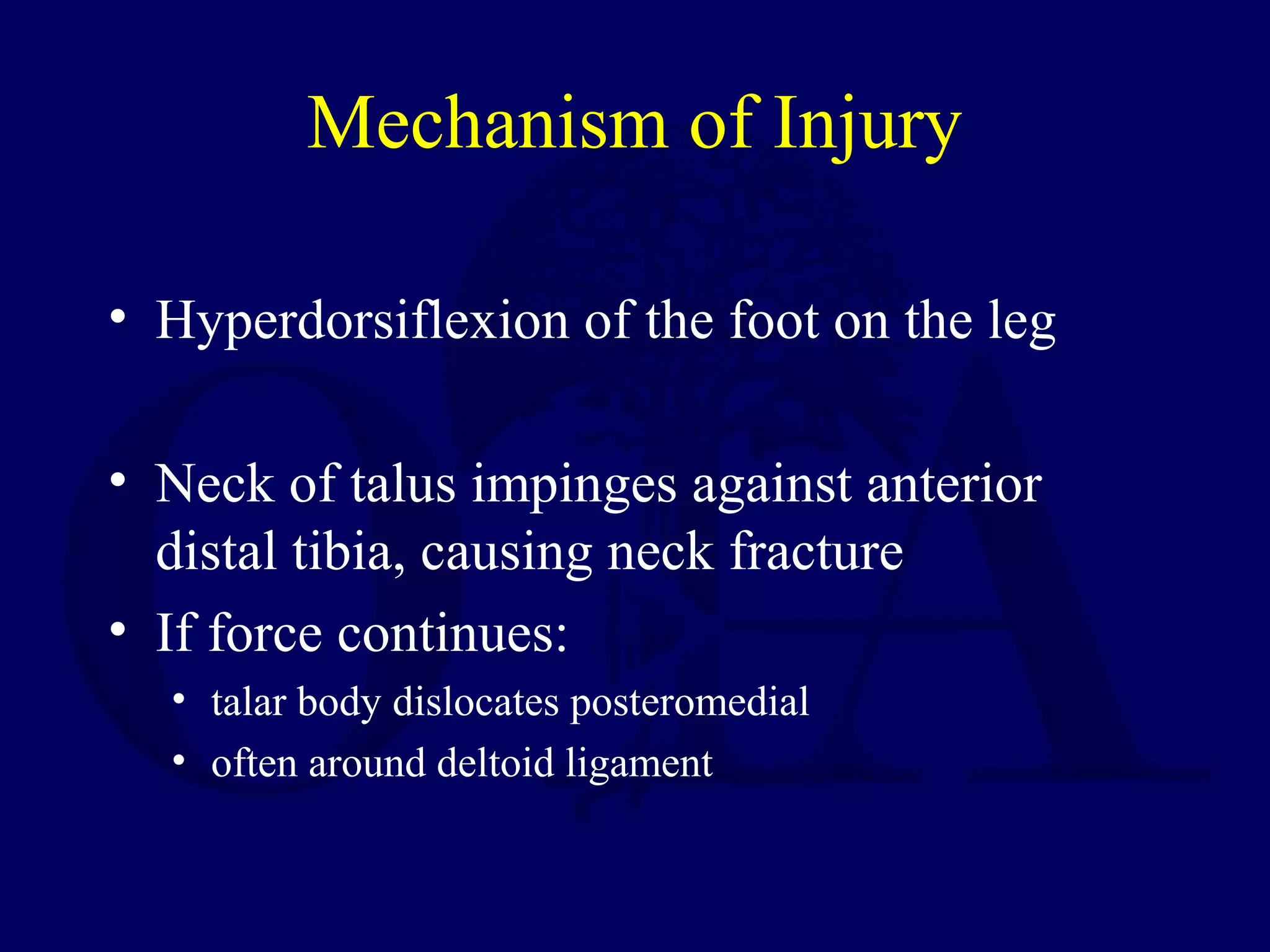 L14 talus fxs & dislocation | PPT