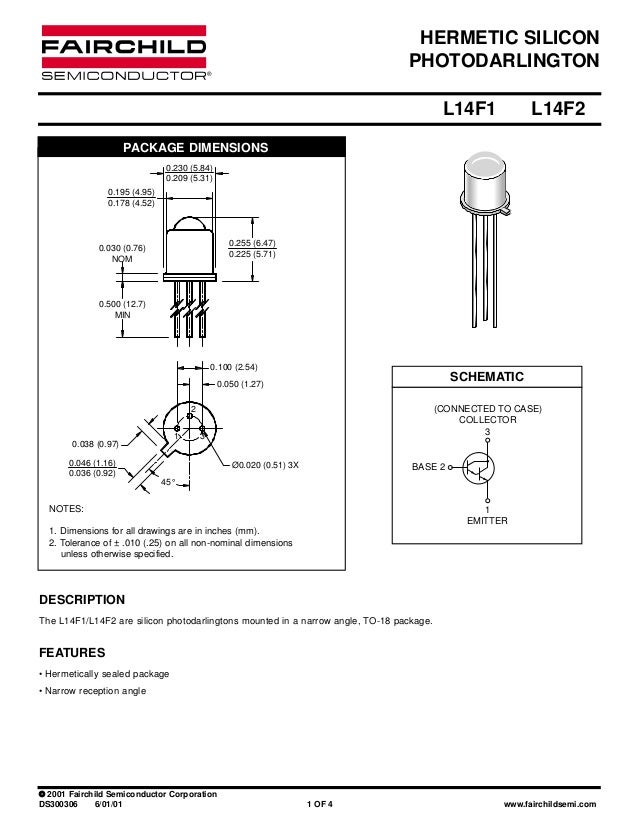 L14F1/L14F2 Transistor datasheet
