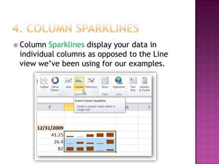 How to Use Sparklines in Microsoft Excel 2010 | PPT