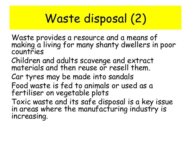 waste disposal problems and solutions essay