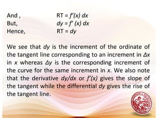 L15 the differentials & parametric equations | PPT