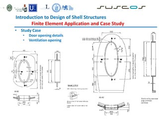 Introduction to Design of Shell Structures
Finite Element Application and Case Study
• Study Case
• Door opening details
• Ventilation opening
 