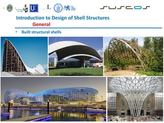 • Built structural shells
Introduction to Design of Shell Structures
General
 