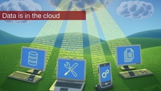 Data is in the cloud
 
