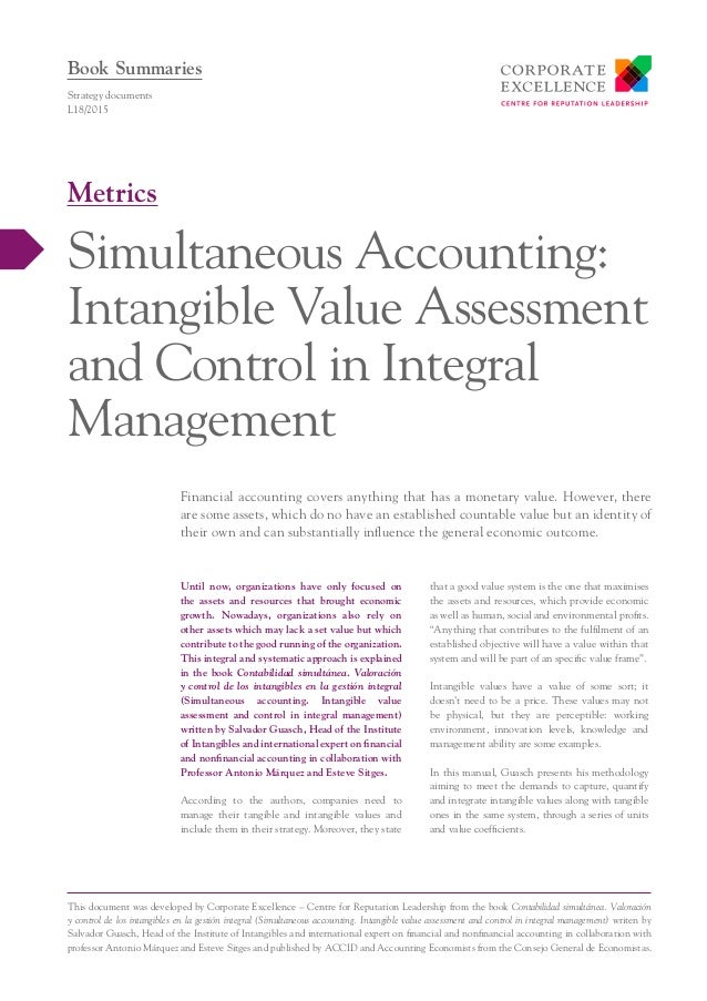 simultaneous accounting intangible value assessment and simultaneous accounting intangible value assessment and