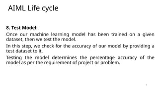 L1 AIML Project Lif Cycle.pptx artifical int | PPTX