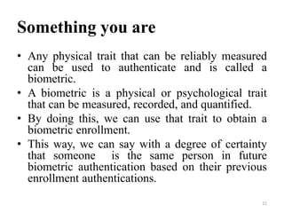 Basic of Biometrics Technology  Slide 11