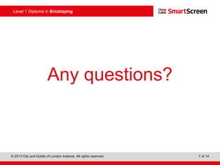 Cavity Walling Activities - Session 1 | PPT