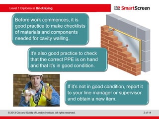 Session 2 - Cavity Walling Activities | PPT