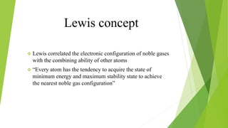 Lewis Concept Example L1=chemical bonding | PPTX