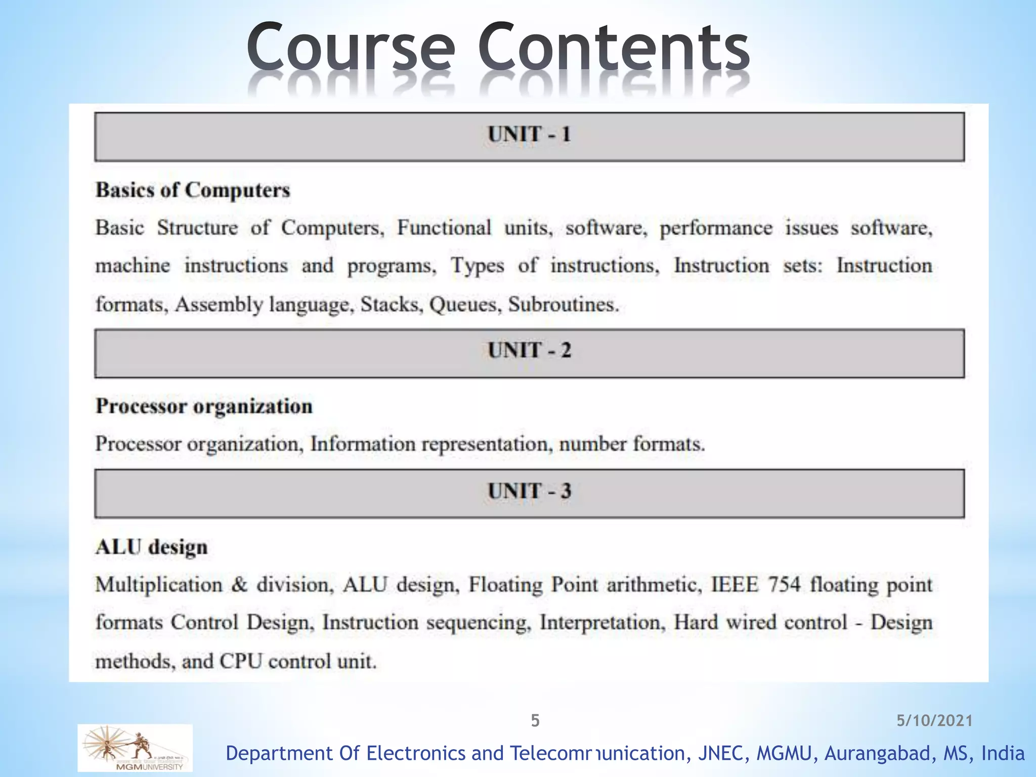 L1 computer architecture lesson 1 | PPTX