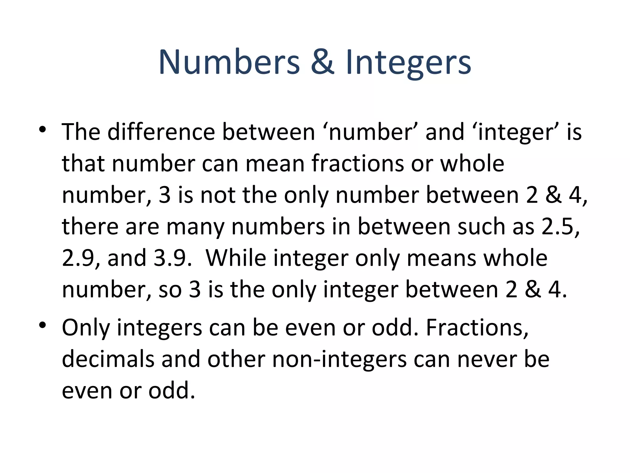 essential concepts of algebra | PPT