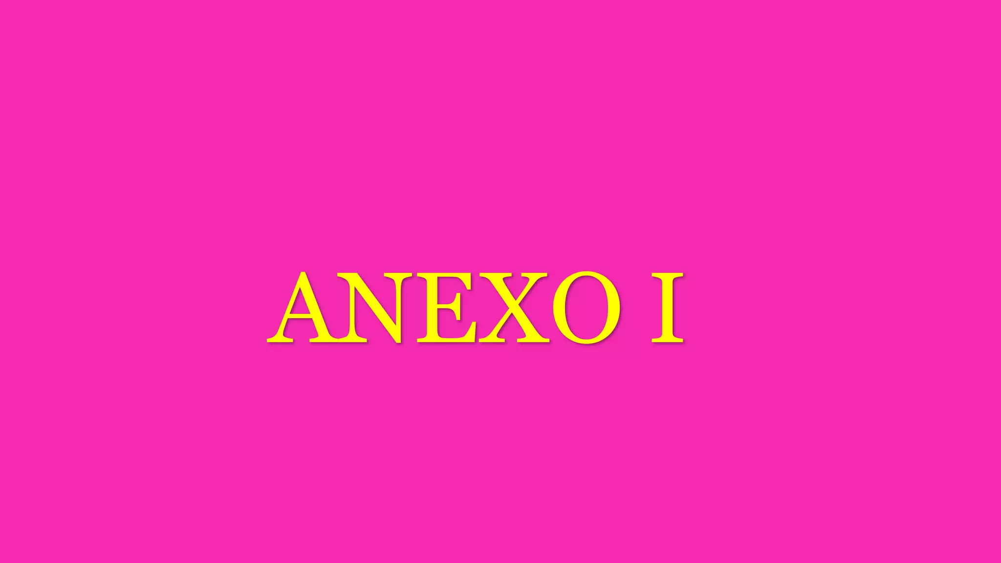 ANEXO I
 