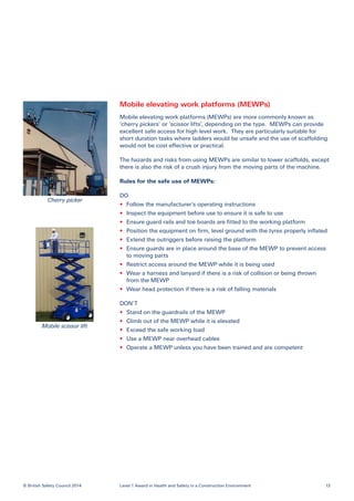 L1 H&S Construction Environment Student Notes | PDF