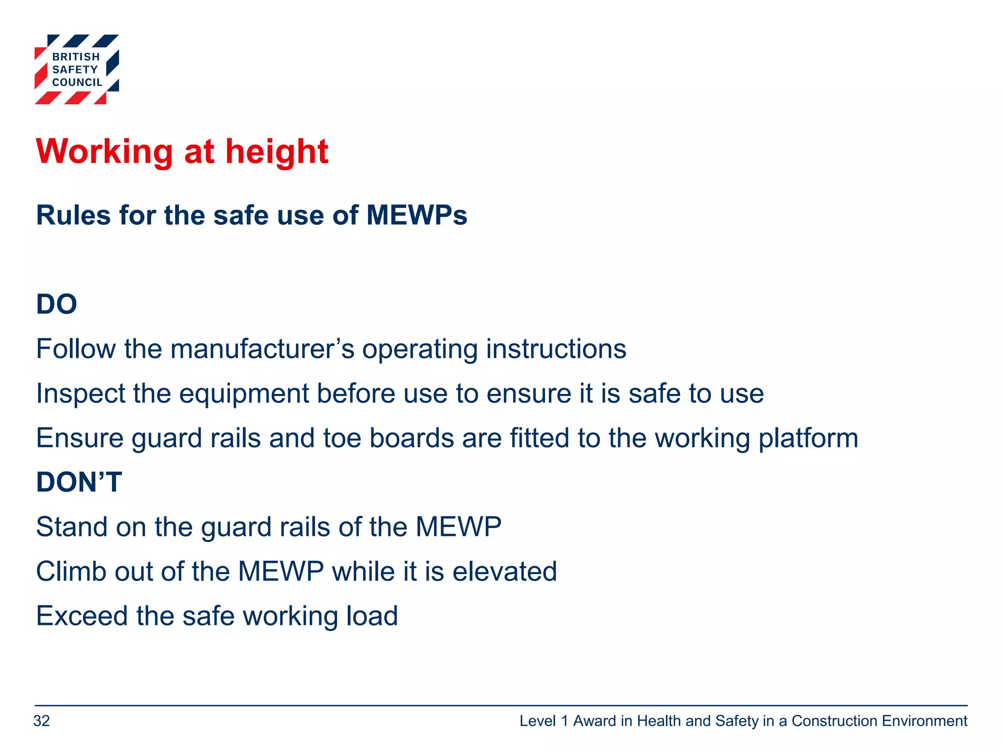 L1 Health & Safety in construction environment powerpoint | PPTX