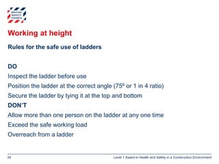 L1 Health & Safety in construction environment powerpoint | PPTX