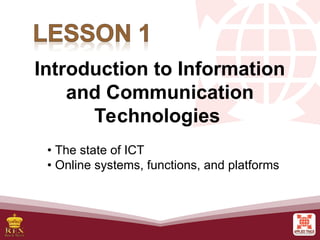 L1 Introduction to Information and Communication Technology.ppt