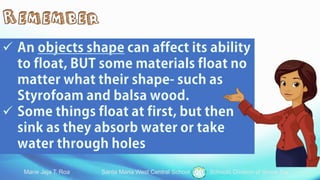 Materials that Float and Sink | PDF