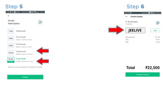 Step 6
JEELIVE
Step 5
 