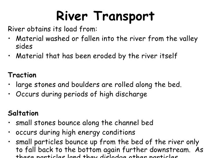 L1 River Processes