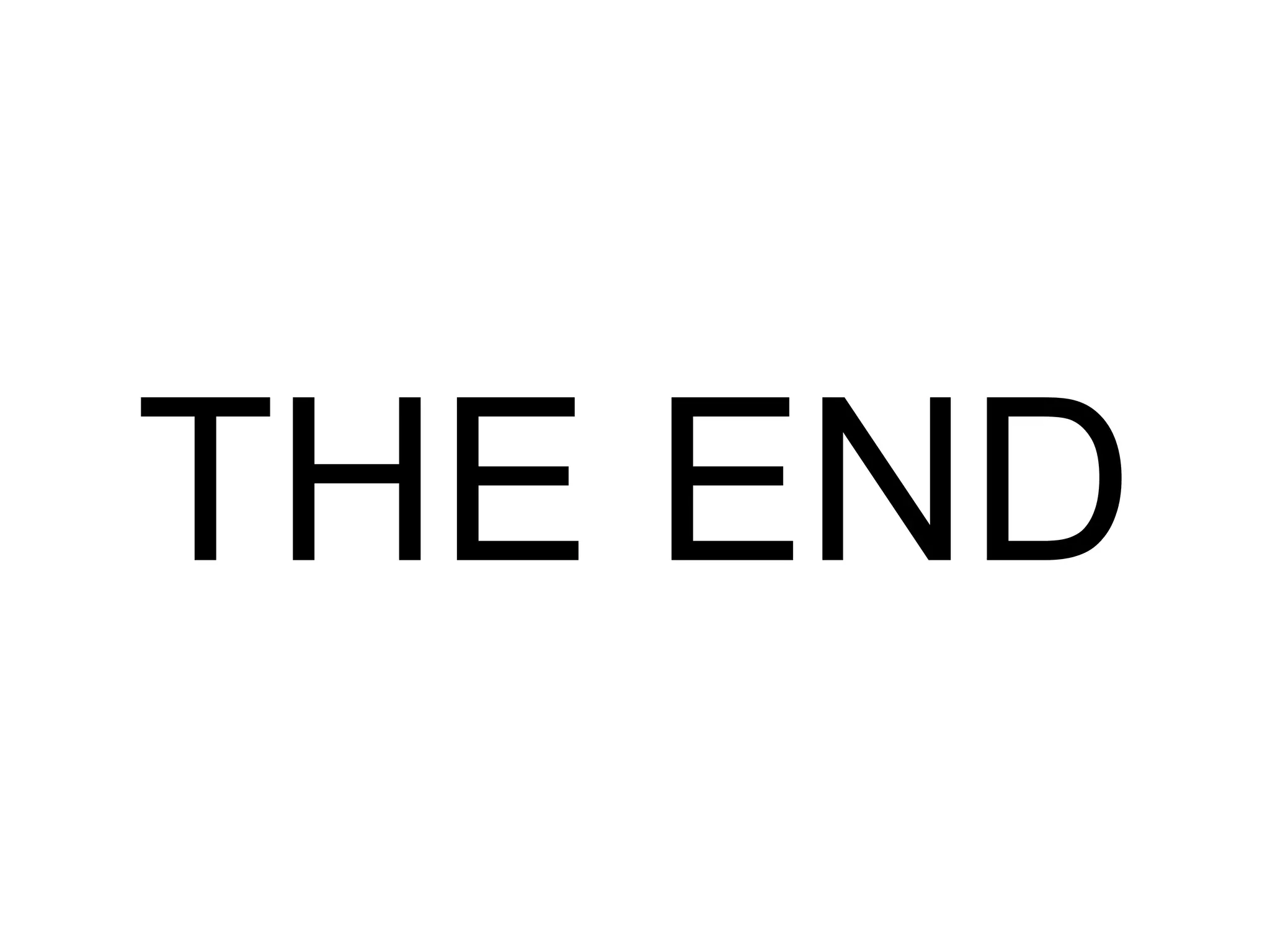 THE END
 