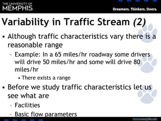 L1 Traffic Flow Parameters | PDF