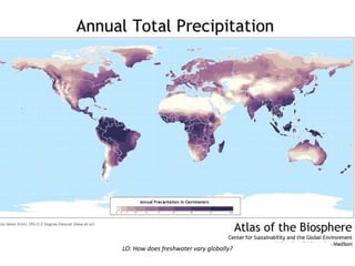 LO: How does freshwater vary globally?
 