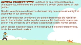 Gender Specific Behavior L2. Gender Socialization and Gender Stereotypes.pptx