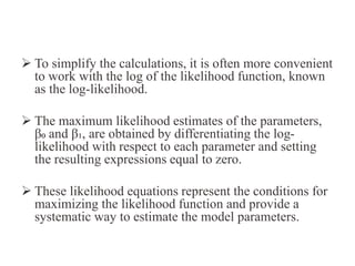 conditional probablity in logistic regression | PPTX | Physics | Science