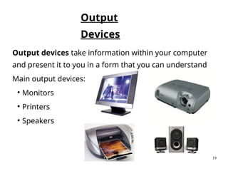 Input Output Devices sample presentation | PPT