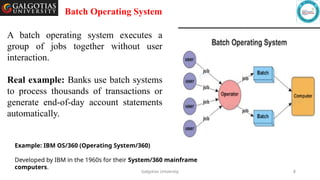 Comprehensive Classification and Evolution of Operating Systems | PPTX
