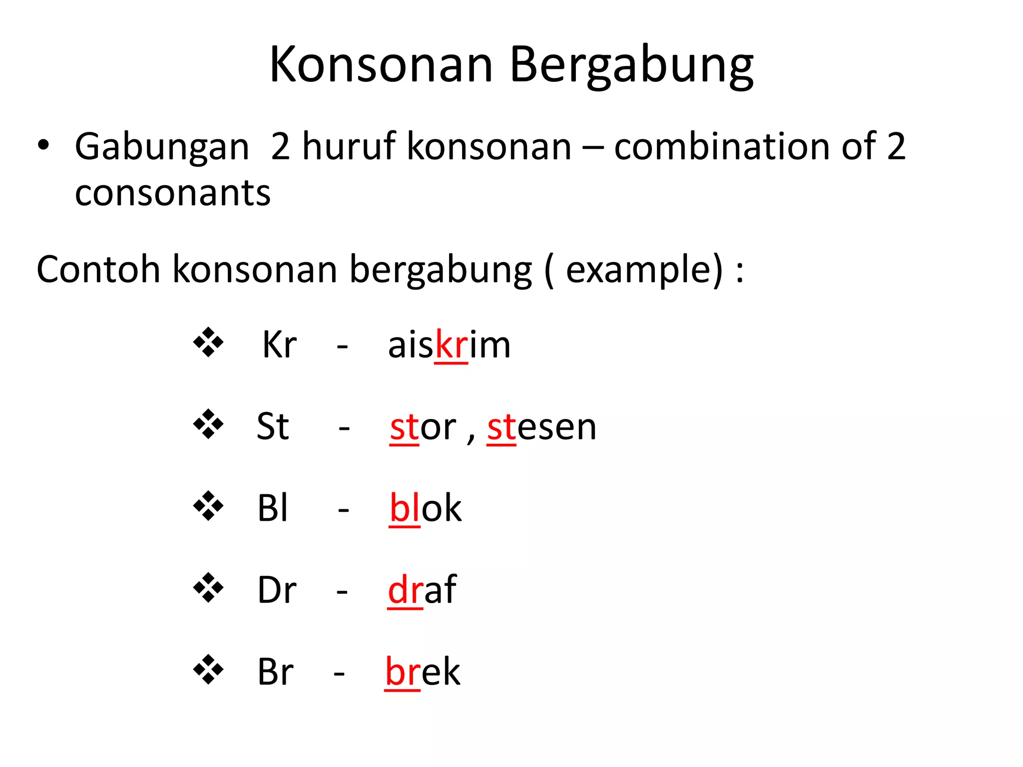 Consonatal Language L2 bab 2- konsonan, gugusan konsonan | PPTX