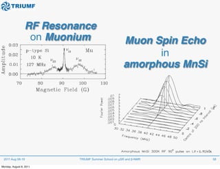 Methods of Muon Spin Rotation/Relaxation/Resonance (muSR) | PDF