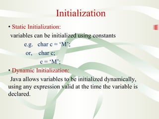 L2 datatypes and variables | PPT