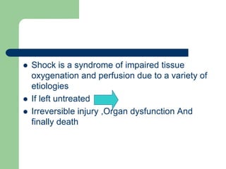 Diagnosis and Management of shock all treatment | PPT