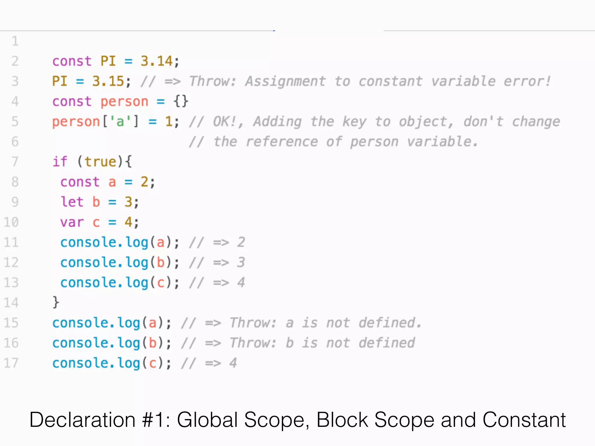 Complex Type #1: Object & Array
 