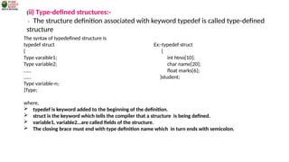 DSA Engineering L2-STRUCTURE DEFINITION ,INITIALIZATION ACCESSING.pptx