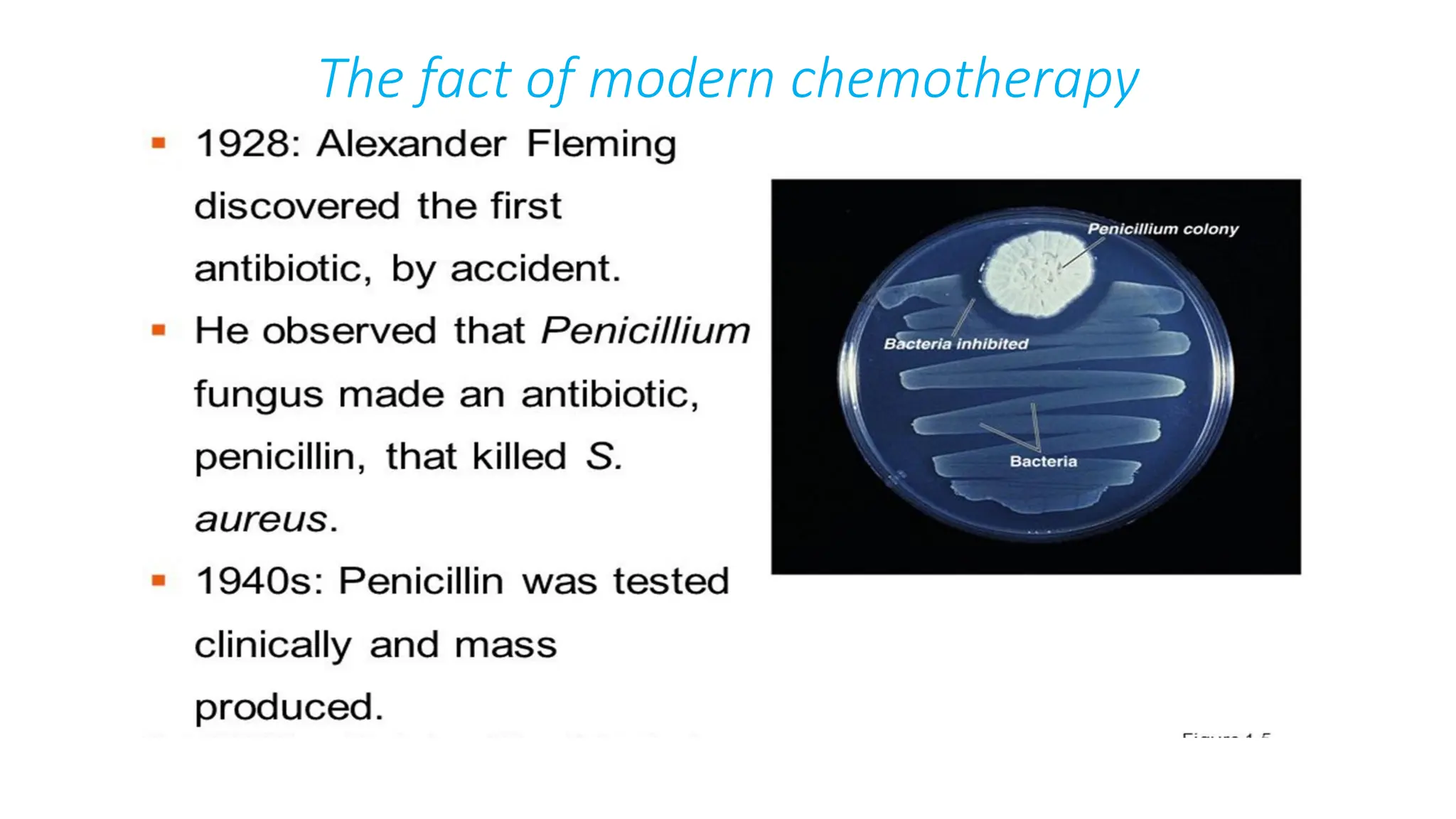 The fact of modern chemotherapy
 
