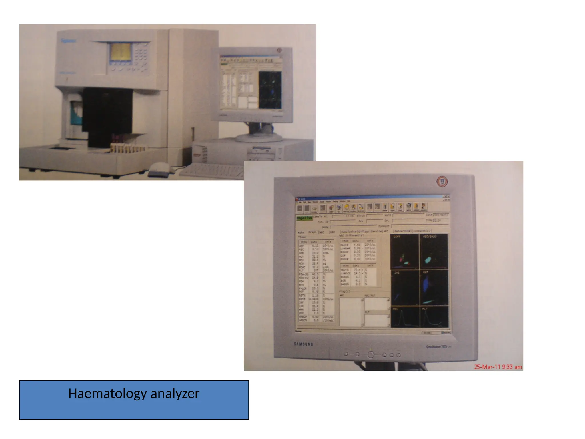Haematology analyzer
 
