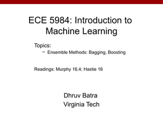 Ensemble Learning - and introduction to machine learning | PPTX