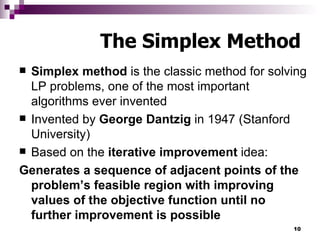 L20 Simplex Method | PPT | Computer Software and Applications | Computing