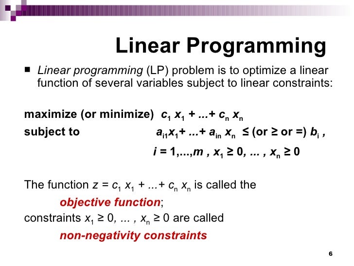 objective function vs constraints in linear programming essay Objective summary for mk essay a custom essay sample on objective summary for mk for only $1638 $139/page order now related essays objective function vs constraints in linear programming high school. objective function vs constraints in linear programming essay Objective summary for mk essay a custom essay sample on objective summary for mk for only $1638 $139/page order now related essays objective function vs constraints in linear programming high school.