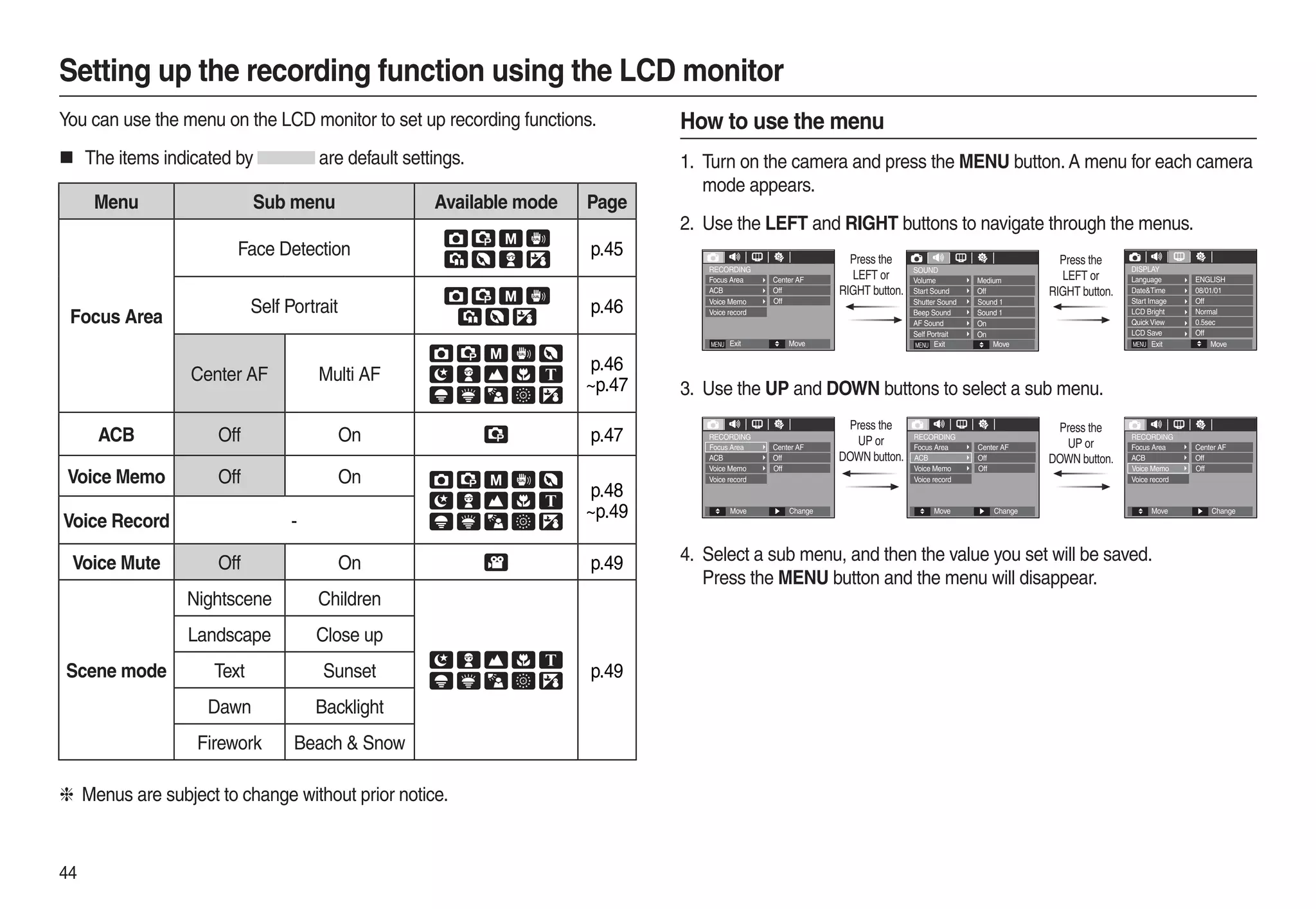 Samsung Camera L210 User Manual