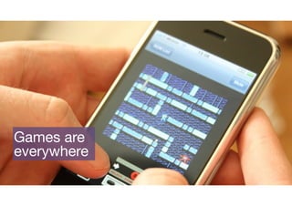 Games are

everywhere
 