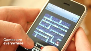 Games are
everywhere
 